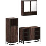 vidaXL 3-dijelni set kupaonskog namještaja boja smeđeg hrasta drveni | shoptok.hr