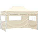 Šator za zabave 280 x 410 x 315 cm Krem Oxford tkanina | shoptok.hr