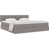  Krevet s madracem i skladištem Sivo-smeđa 200 x 200 cm | shoptok.hr