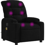  Masažni naslonjač od tkanine crni | shoptok.hr