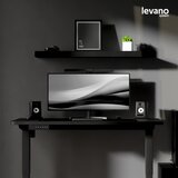 Radni Sto podesiv po visini LEVANO 120x60 cm, crne boje | Eponuda.com