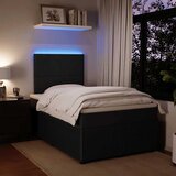  Krevet box spring s madracem crni 120 x 190 cm baršunasti | shoptok.hr