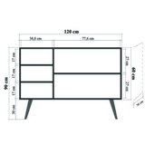 Hanah home konzolna komoda MEGA-220 | ePonuda.com