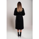 Fenzy Elegantan Dugi Kaput S Gumbima, Crni | shoptok.hr