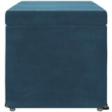  Stolica Plava 81 x 41 x 40 cm Svileni i Fino Radeći Drvo - Plava 80 cm Baršun | shoptok.hr