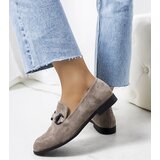Gemre Gray leather oxford shoes Talisa | Shoptok.si