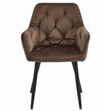 JORK stolica - smeđi baršun / crne noge x 2 | shoptok.hr