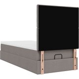 vidaXL otomanski okvir kreveta s madraca smeđesivi 90x190cm tkanine | shoptok.hr