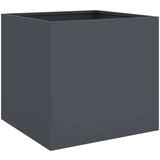 vidaXL Cvetlično korito antracit 42x40x39 cm hladno valjano jeklo | Shoptok.si