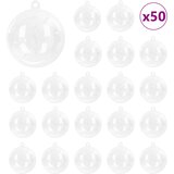  Set Božićnih Ukrasnih Kuglica 50 pcs *Transparent*an Ø 5 cm | Eponuda.com