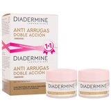 Diadermine Anti-Wrinkle Double Action Day Cream dnevna krema za lice 2x50 ml oštećena kutija za žene Cijene