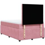 vidaXL Krevet s oprugama i madracem ružičasti 120 x 190 cm baršunasti | shoptok.hr