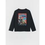 Reserved - Predimenzionirana majica dugih rukava The Mandalorian - crno | shoptok.hr