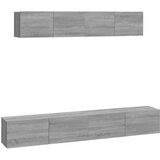  4-dijelni set TV ormarića sivog sonome konstruirano drvo | shoptok.hr