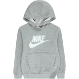 Nike Sportswear Sweater majica 'Club FLC' siva melange / bijela