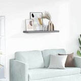  Plutajuća zidna polica siva 80 x 23,5 x 3,8 cm MDF | Eponuda.ba