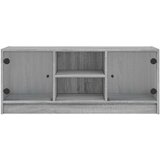 vidaXL TV omarica s steklenimi vrati siva sonoma 102x37x42 cm | Shoptok.si