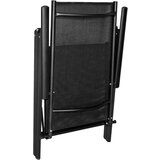 vidaXL 5-dijelni vrtni blagovaonski set od aluminija i tekstilena crni | shoptok.hr