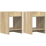  Stalak za biljke s policom 2 pcs Sonoma hrast 30 x 30 x 40 cm | shoptok.hr