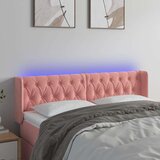  LED posteljno vzglavje roza 163x16x78/88 cm žamet, (20954568) | Shoptok.si