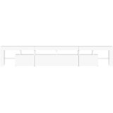 TV ormarić s LED svjetlima bijeli 230x36,5x40 cm | shoptok.hr