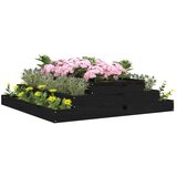  Sadilica crna 110x110x27 cm od masivne borovine | shoptok.hr