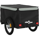 Prikolica za bicikl crno-siva 45 kg željezna | shoptok.hr