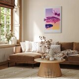  Slika - Fish in Pastels - Stylized Fish Against Gradient Shapes 20x30 Na talijanskom platnu | shoptok.hr
