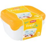 Curver set Frigo posuda/čuvanje hrane Cruver 3x0.8l Cene