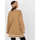 RUE PARIS Sweater-LC-SW-0333.06X-dark beige | shoptok.hr