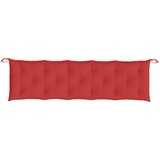  Jastuci za vrtnu klupu 2 kom crvena 180x50x7cm tkanine Oxford | shoptok.hr