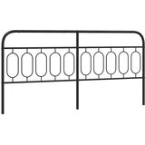  Metalno zamjensko uzglavlje crno 200 cm | shoptok.hr