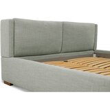 Scandic Sivi tapecirani bračni krevet s prostorom za odlaganje s podnicom 140x200 cm Dreamer – | shoptok.hr