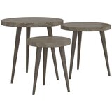 Furnova 3-delni komplet stranskih mizic siv MDF in železo, (21915679) | Shoptok.si