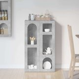  Strani šal Betonsko siva 59 x 35 x 100,5 cm Konstruiran les, (5000107681) | Shoptok.si