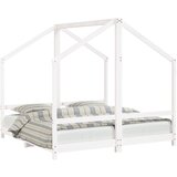 The Living Store Otroški posteljni okvir bel 2x(80x160) cm trdna borovina - Otroški Posteljni Okvir, (21625286) | Shoptok.si