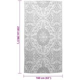 Vanjski tepih ARAKIL svjetlosivi 160 x 230 cm PP | shoptok.hr