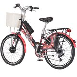 E-Bicikl Visitor Fashion Inferior 24" crno crveni cene