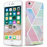 Cadorabo Case, združljiv z Apple v mavričnem marmorju št. 11 - Zaščitni pokrov iz silikona TPU z vzorcem mozaikom, (20562474) Cene