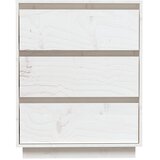  Komoda bijela 60 x 34 x 75 cm od masivne borovine | shoptok.hr