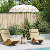 vidaXL balineški parasol krema 180-190 cm pamuk, solidno drvo Cijene
