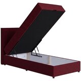 MID.YOU POSTELJA Z VZMETNICO 100 cm x 200 cm , tekstil, leseni material rdeča | Shoptok.si