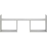  Zidna polica Betonska siva 90 x 17 x 32 cm Prerađeno drvo | shoptok.hr