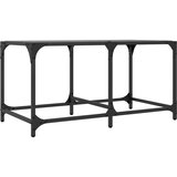  Stolić za kavu s crnom staklenom površinom 78,5x40x40 cm čelik | shoptok.hr