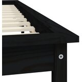  Okvir za krevet crni 120 x 200 cm od masivne borovine | Eponuda.com