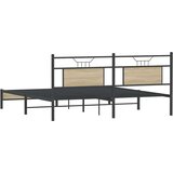  Posteljni okvir brez vzmetnice 183x213 cm inženirski les, (21829179) | Shoptok.si
