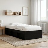  Okvir kreveta s pohranom s policom Crni hrast 80 x 200 cm | Eponuda.com