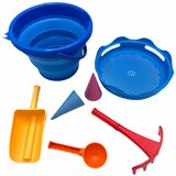 CompacToys Set 7v1 za peskovnik in plažo - moder Cene
