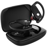 Venisymlis Športne ušesne slušalke Bluetooth, nepremočljive brezžične ušesne slušalke z mikrofonom in etuijem za LED, (22102553) | Shoptok.si