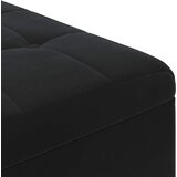  Otoman za pohranu s jastukom Crna 60 x 60 x 45 cm Baršun | shoptok.hr